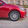 Mâm xe Mazda 2 16 inch mới với phong cách thiết kế 8 chấu kép sống động.