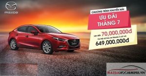 Mazda 3 ưu đãi lên đến 70 triệu đồng