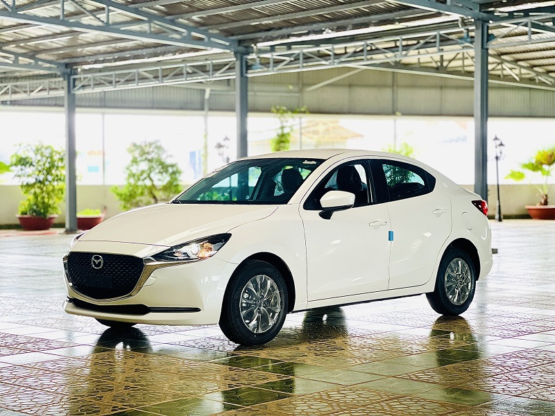 Top hình ảnh Mazda 2 2021 màu trắng đẹp ngây ngất